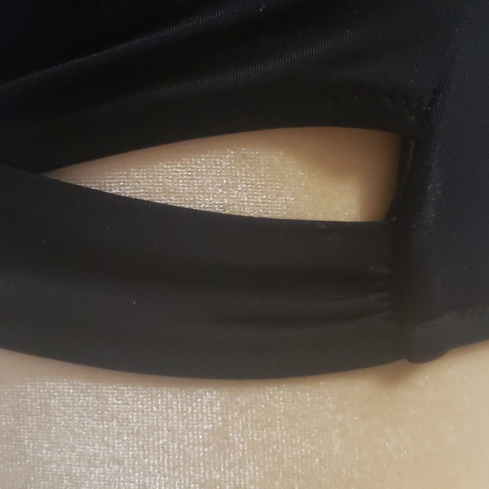 PINK Victoria's Secret Swim Bikini top Size Small Black Pink Preloved Vintage - Picture 3 of 15